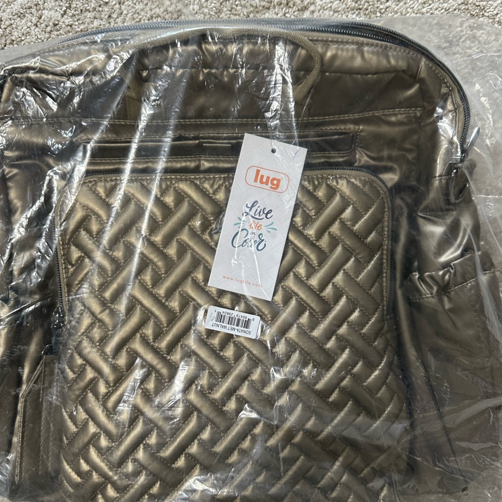 NWT Lug Sonata crossbody tote - Metallic Walnut